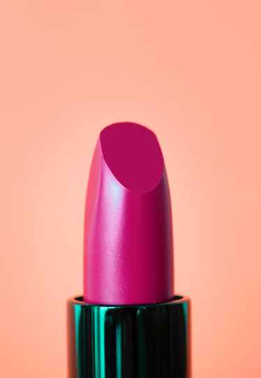 pink lipstick with green case